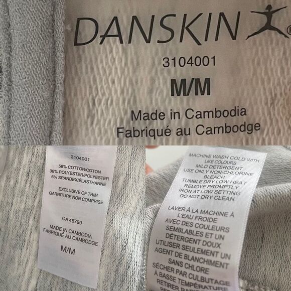 Danskin Grey Asymmetrical Long Sleeve Sweater Jacket Grey M - Picture 10 of 10